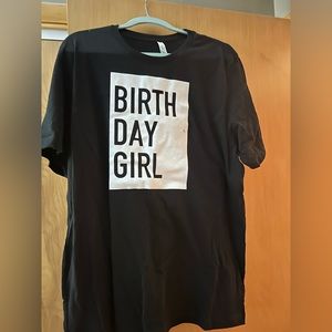 Size 2xl birthday girl Bella and canvas shirt nwot